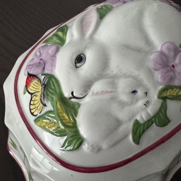 Vintage 1986 Easter Ceramic Wall Decor Mould Le Cordon Bleu Bunny Rabbit - Picture 2 of 8